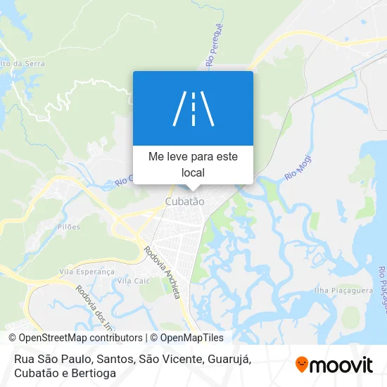 Rua São Paulo mapa