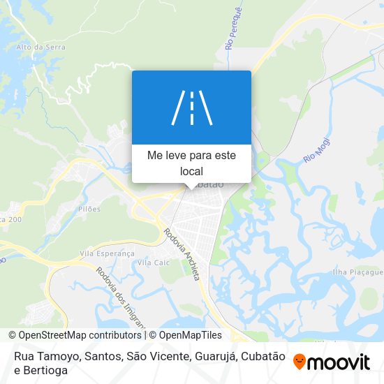 Rua Tamoyo mapa