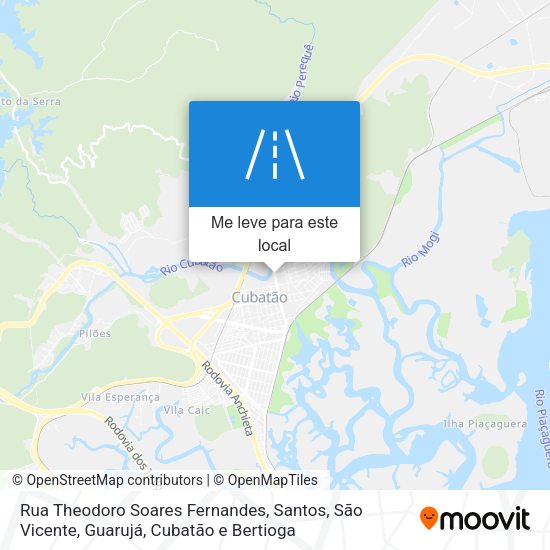 Rua Theodoro Soares Fernandes mapa