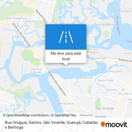 Rua Uruguai mapa