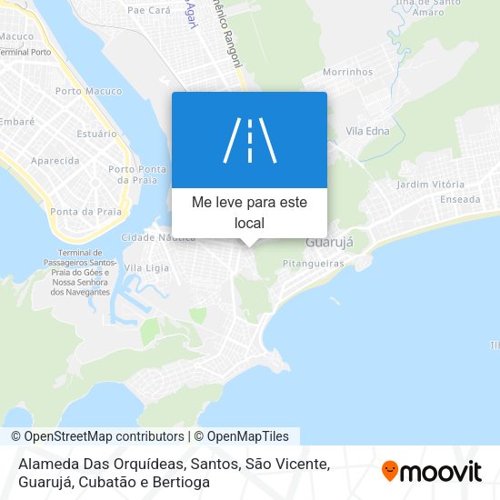 Alameda Das Orquídeas mapa