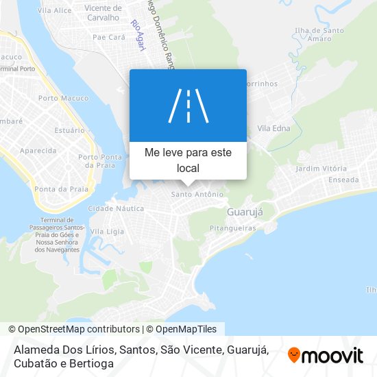 Alameda Dos Lírios mapa