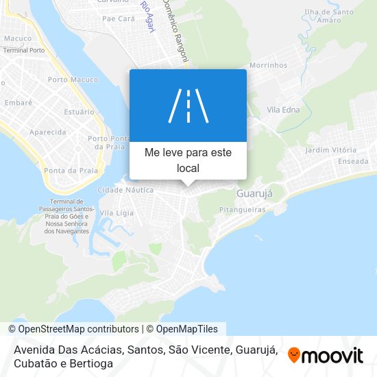 Avenida Das Acácias mapa