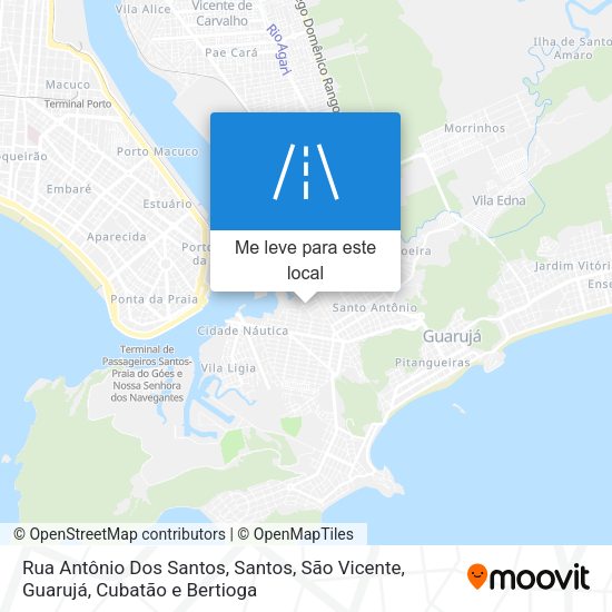 Rua Antônio Dos Santos mapa