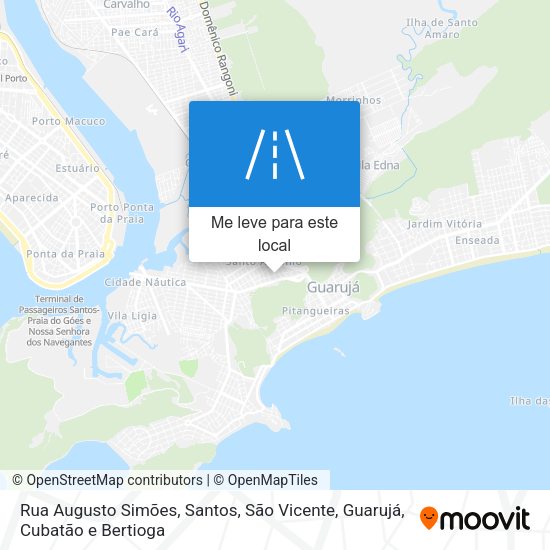 Rua Augusto Simões mapa