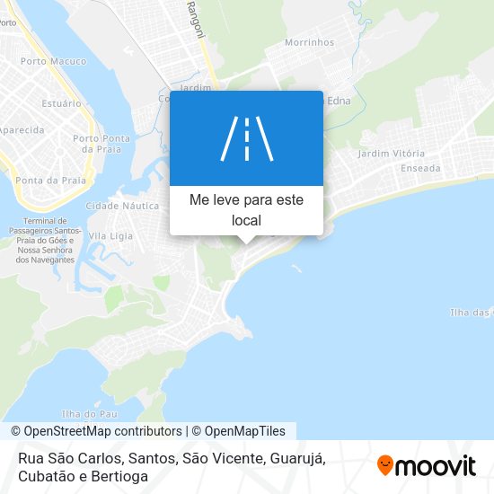 Rua São Carlos mapa