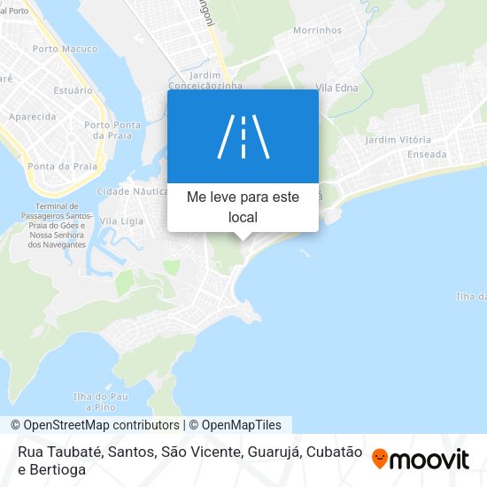 Rua Taubaté mapa