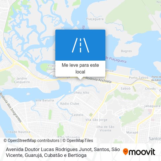 Avenida Doutor Lucas Rodrigues Junot mapa