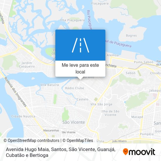 Avenida Hugo Maia mapa