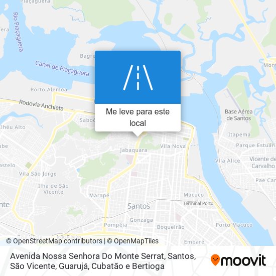 Avenida Nossa Senhora Do Monte Serrat mapa