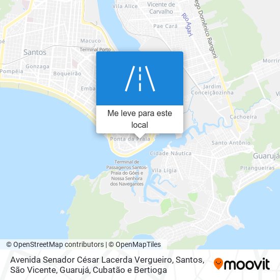 Avenida Senador César Lacerda Vergueiro mapa