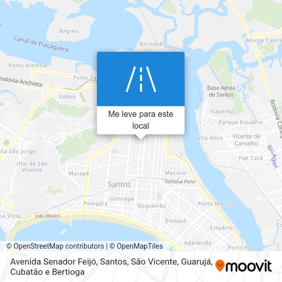 Avenida Senador Feijó mapa