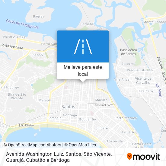 Avenida Washington Luiz mapa