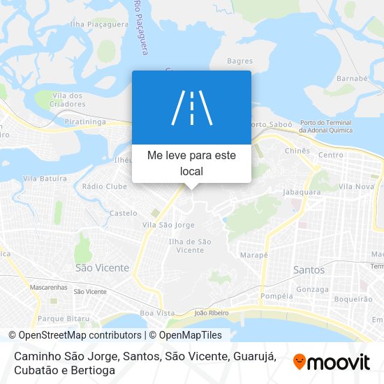 Caminho São Jorge mapa