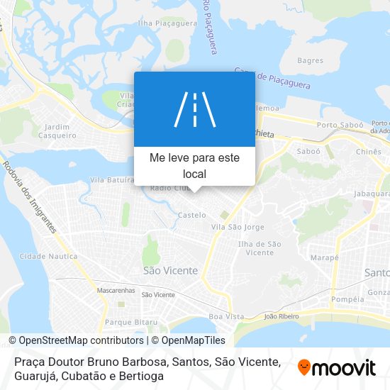 Praça Doutor Bruno Barbosa mapa