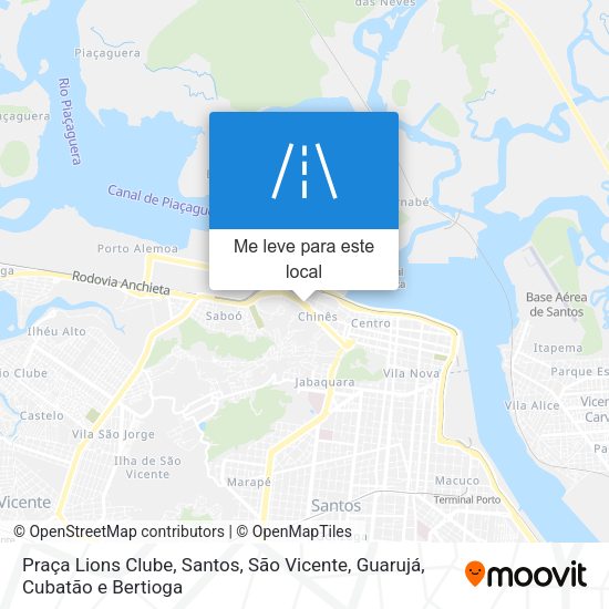 Praça Lions Clube mapa