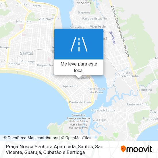 Praça Nossa Senhora Aparecida mapa