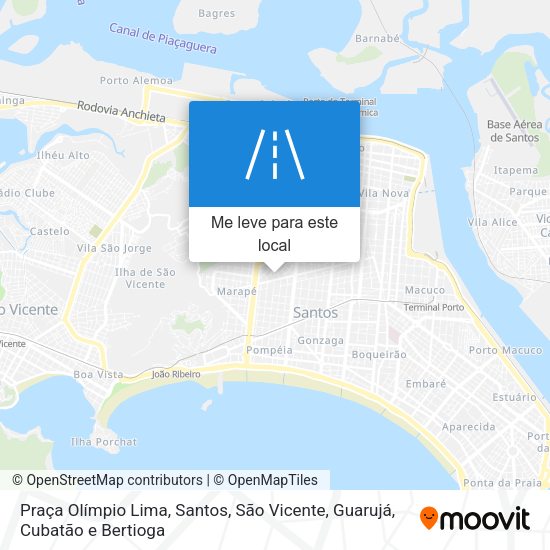 Praça Olímpio Lima mapa