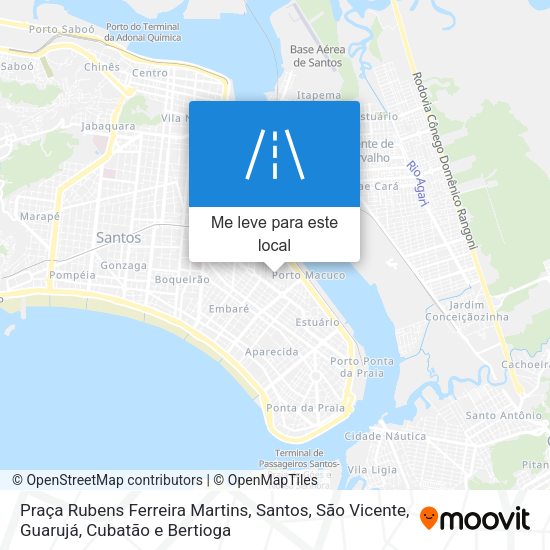 Praça Rubens Ferreira Martins mapa