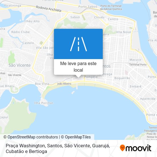 Praça Washington mapa