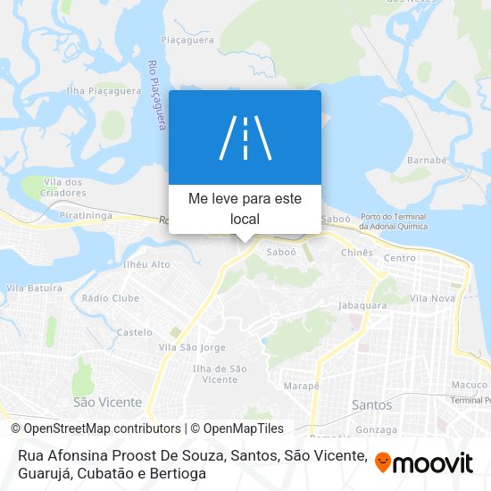 Rua Afonsina Proost De Souza mapa
