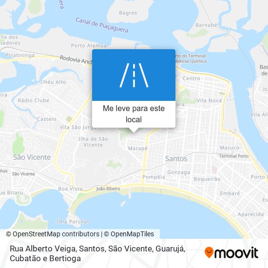 Rua Alberto Veiga mapa