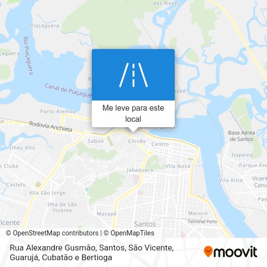 Rua Alexandre Gusmão mapa