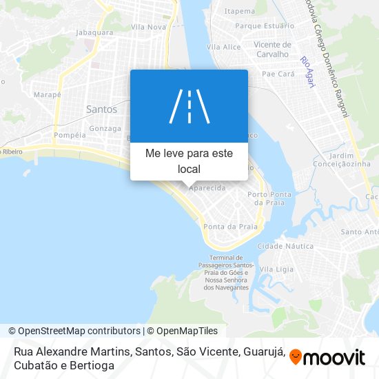 Rua Alexandre Martins mapa