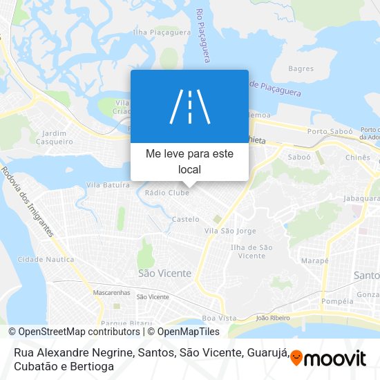 Rua Alexandre Negrine mapa