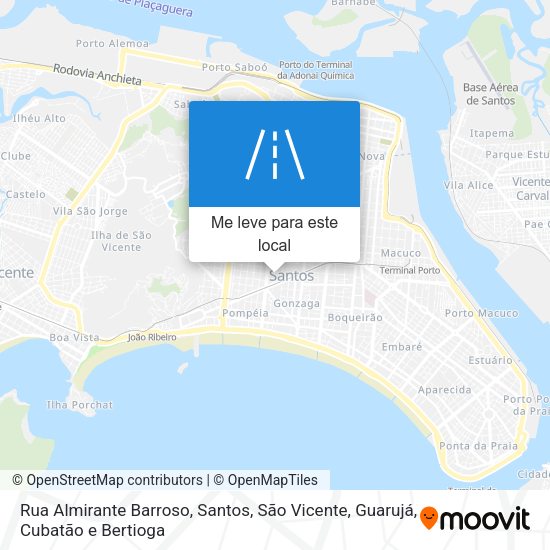 Rua Almirante Barroso mapa