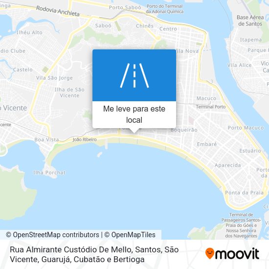 Rua Almirante Custódio De Mello mapa