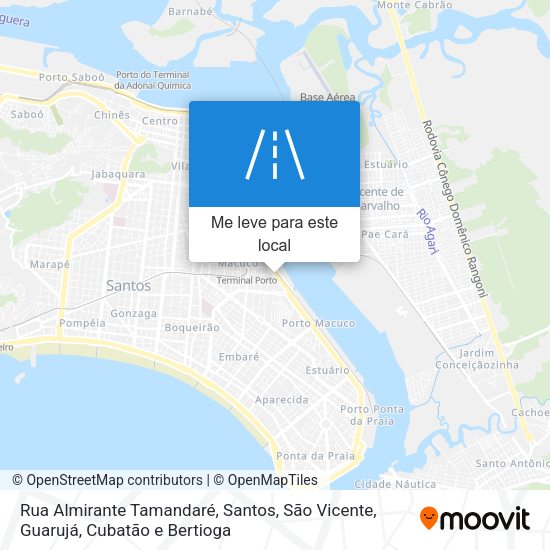 Rua Almirante Tamandaré mapa