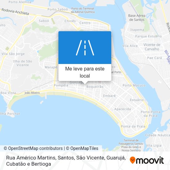 Rua Américo Martins mapa