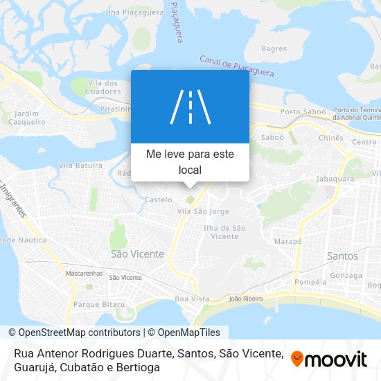 Rua Antenor Rodrigues Duarte mapa