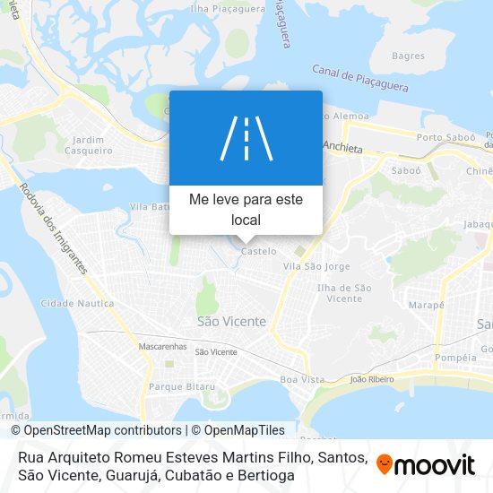 Rua Arquiteto Romeu Esteves Martins Filho mapa