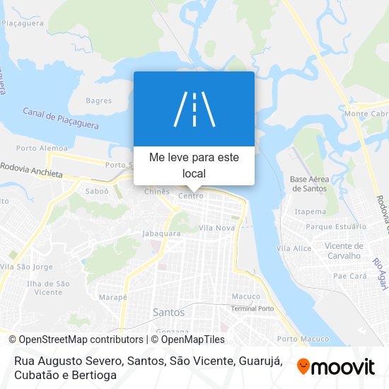 Rua Augusto Severo mapa
