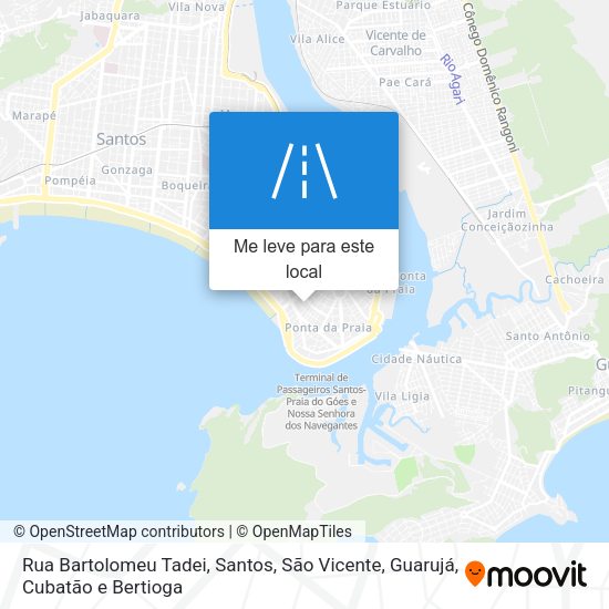Rua Bartolomeu Tadei mapa