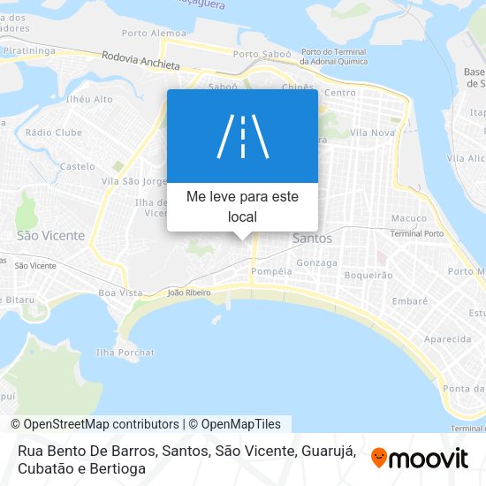 Rua Bento De Barros mapa