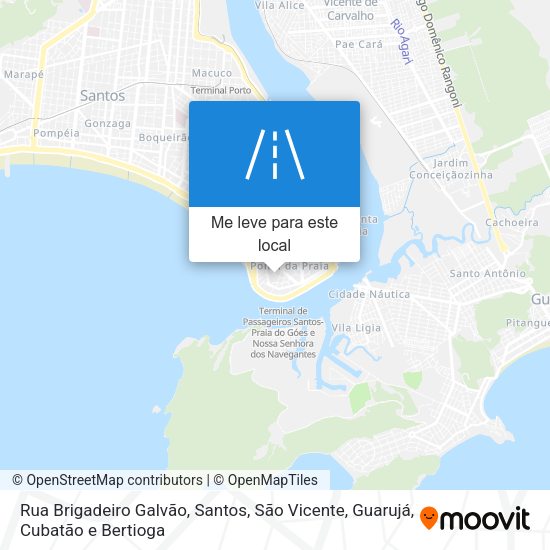 Rua Brigadeiro Galvão mapa