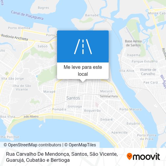 Rua Carvalho De Mendonça mapa