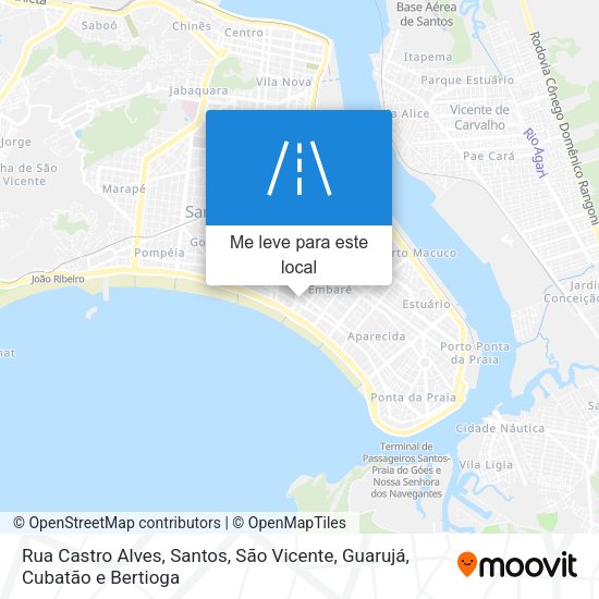 Rua Castro Alves mapa
