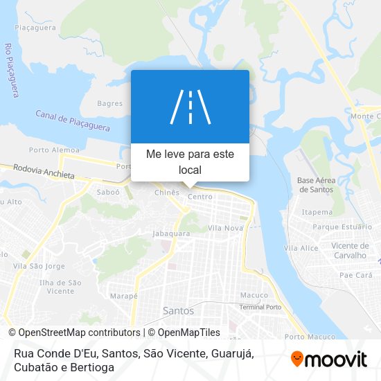 Rua Conde D'Eu mapa