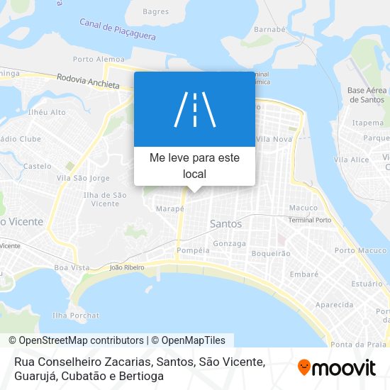 Rua Conselheiro Zacarias mapa