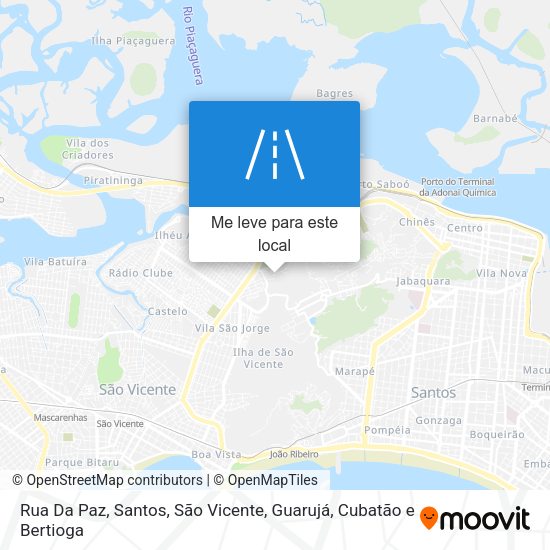 Rua Da Paz mapa