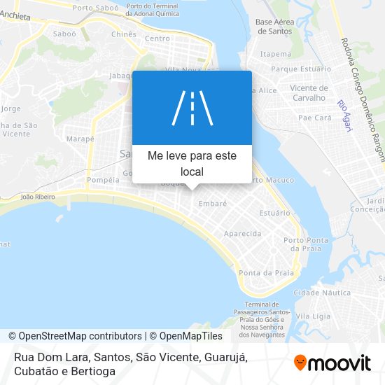 Rua Dom Lara mapa