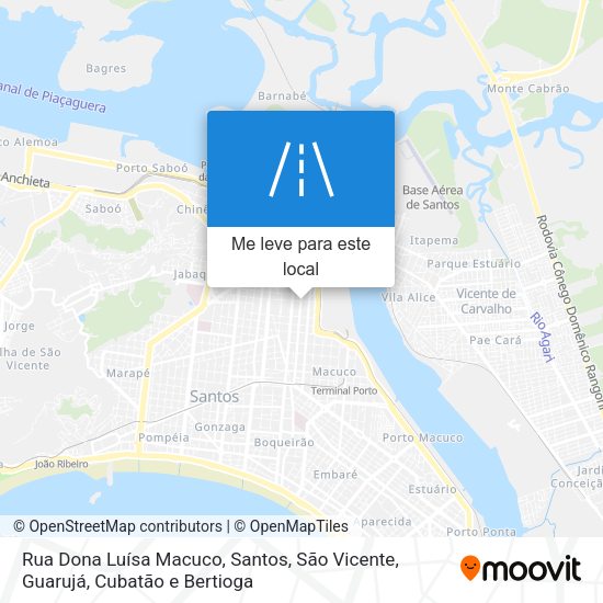Rua Dona Luísa Macuco mapa