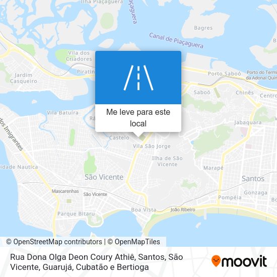 Rua Dona Olga Deon Coury Athiê mapa