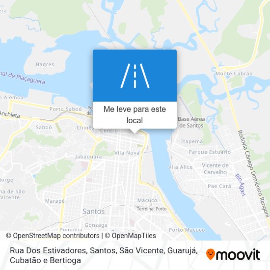 Rua Dos Estivadores mapa