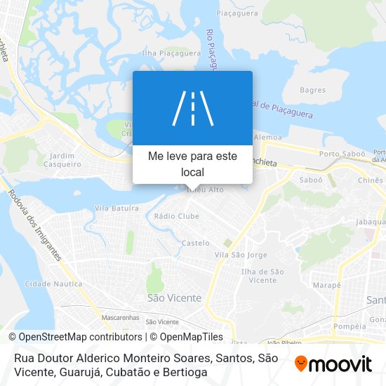 Rua Doutor Alderico Monteiro Soares mapa