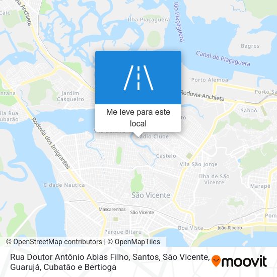 Rua Doutor Antônio Ablas Filho mapa